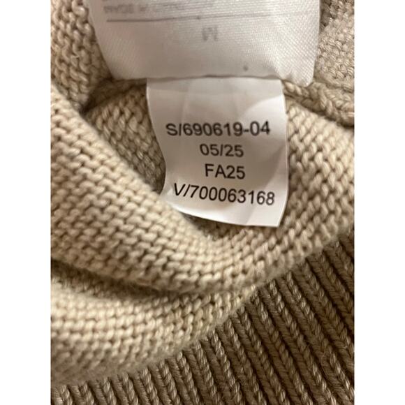 Banana Republic Sweater Men’s Size Medium Pullover Crewneck Cream - Picture 11 of 12